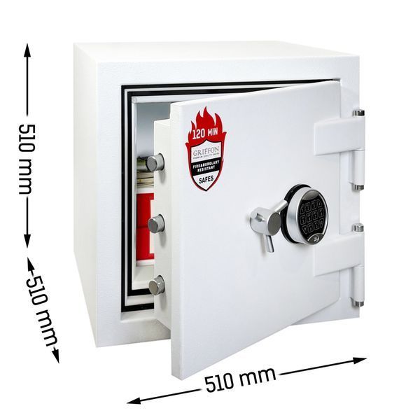 Сейф F120CL I.51.E White, в*ш*г,(мм): 510*510*510 3517468 фото
