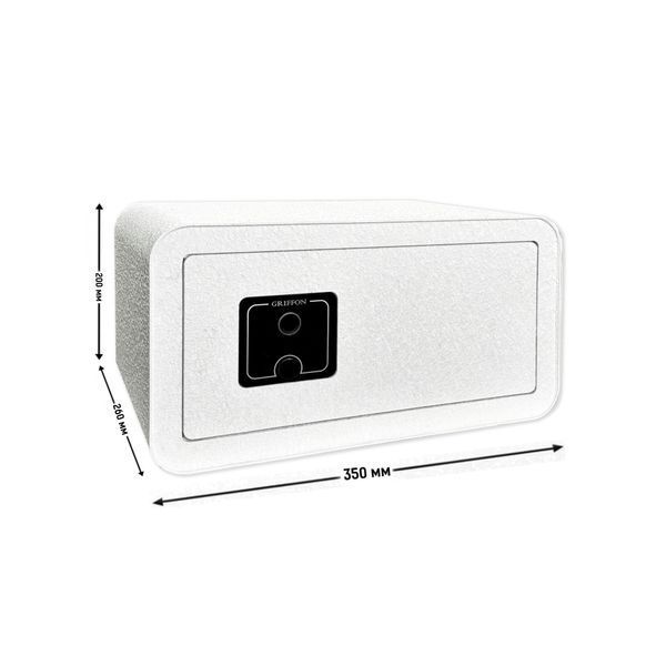 Сейф MSR.20.FP White з біометричним замком, в*ш*г(мм): 200*380*260 5498225 фото